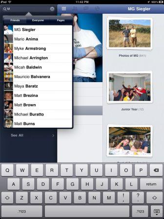 Facebook dévoile enfin son application iPad en images