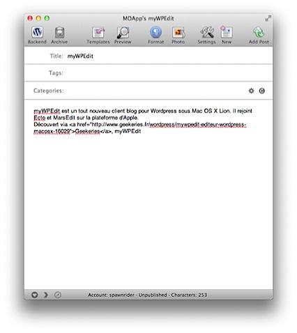 201107252154 myWPEdit, un client Wordpress sous Mac OS X Lion
