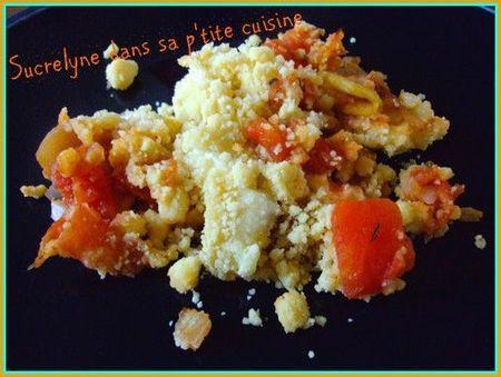 Crumble tomates, courgettes et chèvre CRUM 1