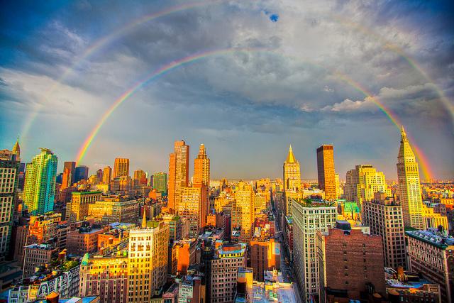Double Rainbow over Manhattan