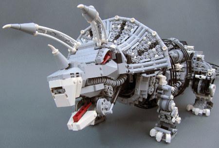 legoceratops 6 Un triceratops en Lego