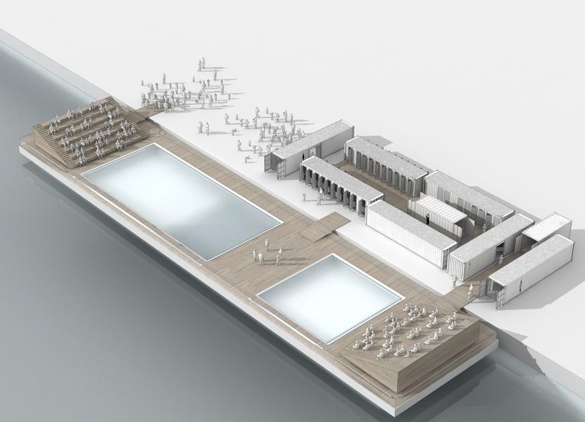 Une Piscine Flottante sur la Garonne ? - 2PM Architecture