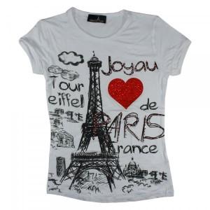 T-shirt Joyau de Paris blanc