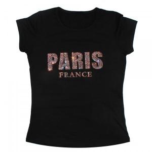 T-shirt femme Paris cristal
