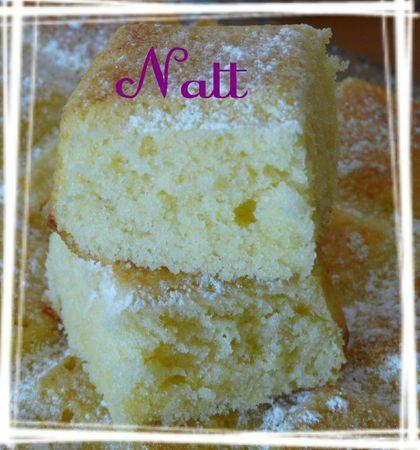 carrés moelleux au chocolat blanc