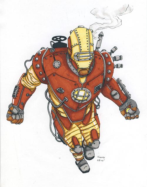 Steam Punk Iron Man by Arthelius