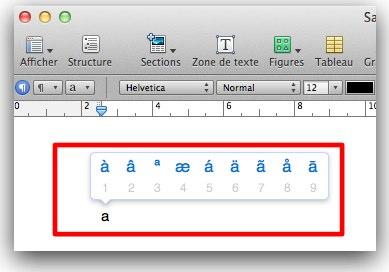 macos x lion accentuation  Mac OSX Lion: obtenez rapidement les lettres accentuées 