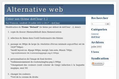 Alternative Web, le blog