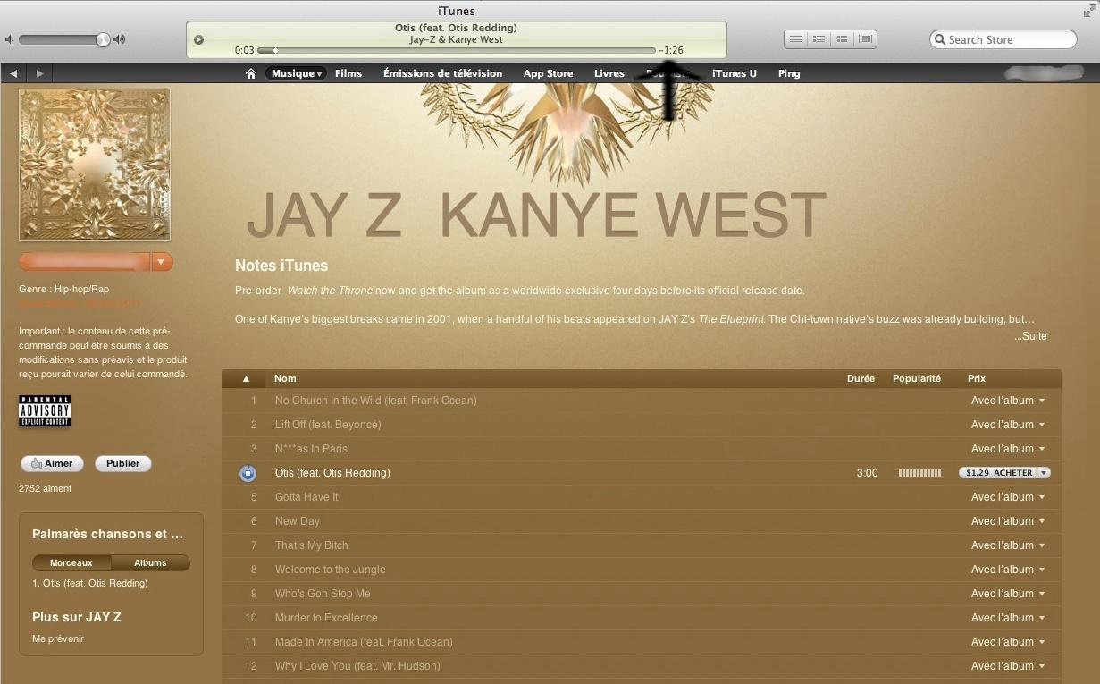 Des extraits de 90 secondes sur iTunes