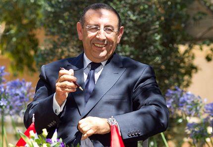  Le diplomate marocain Youssef Amrani lors de sa prise de fonction en tant que deuxième secrétaire général de l'UPM. Barcelone, le 5 juillet 2011. (© UPM via Flickr)