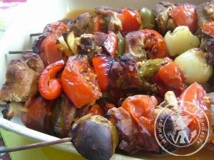 Brochettes de dinde