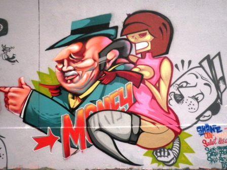 Graffiti rue des Pyrénées 2 (75020)