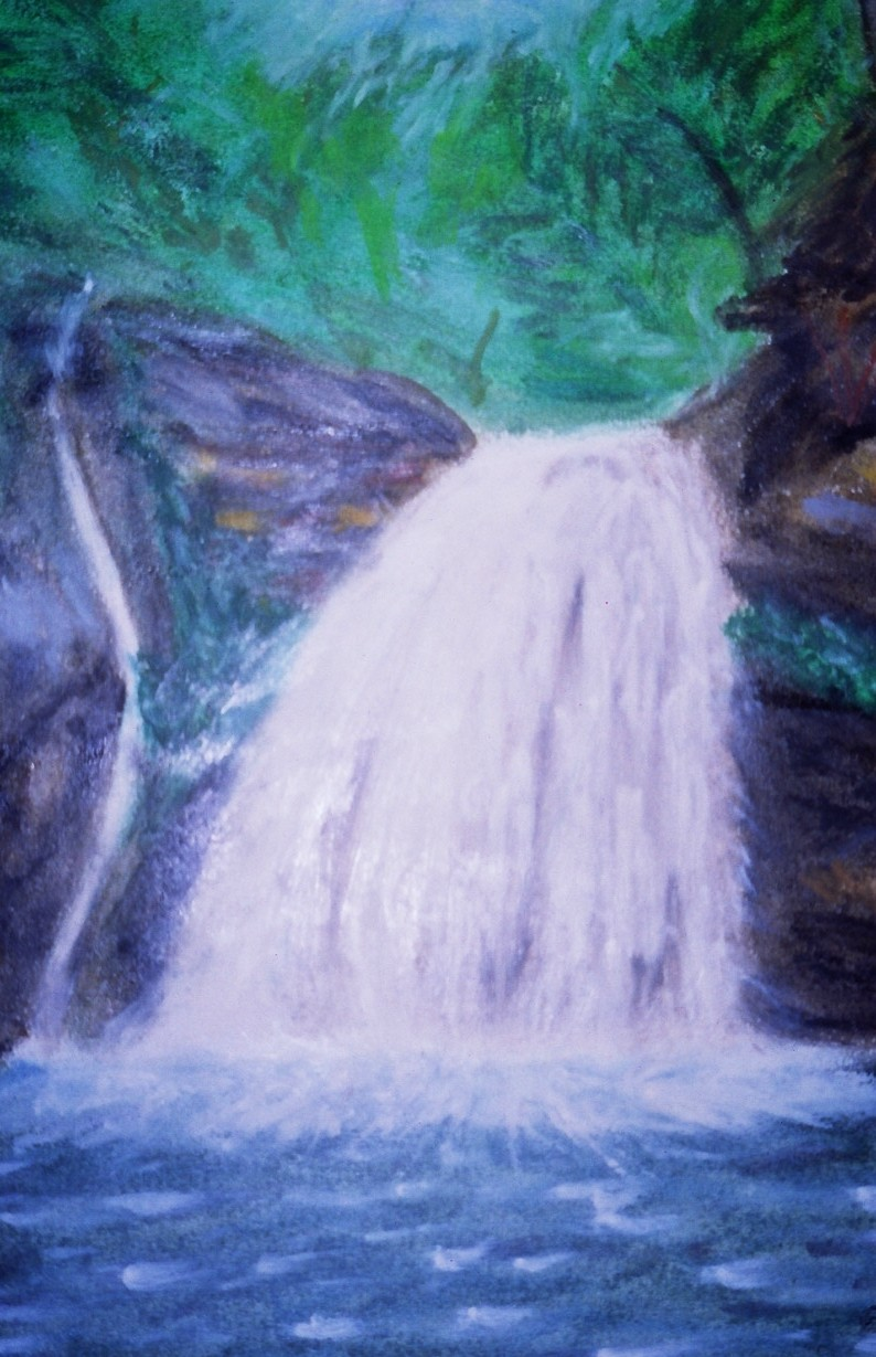 LE SAUT DE LA LEZARDE EN PEINTURE...