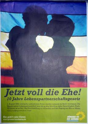 Importante campagne publicitaire pour le mariage gay en Allemagne (Bündnis 90/ Die Grüne)