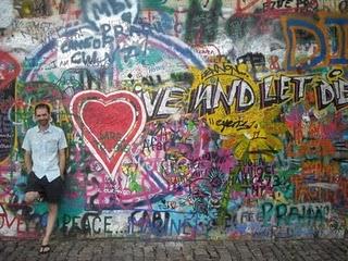 Le mur de John Lennon à Prague