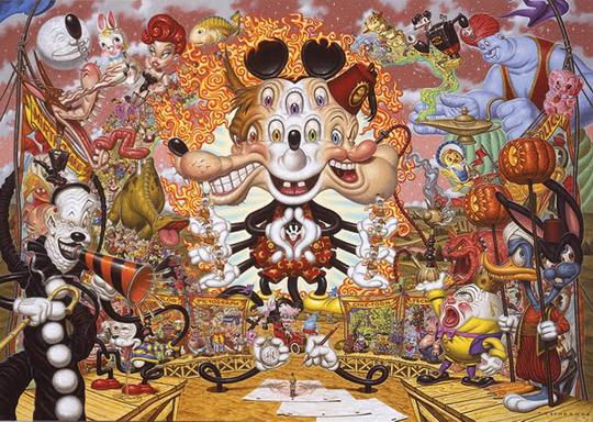 Painting by Todd Schorr