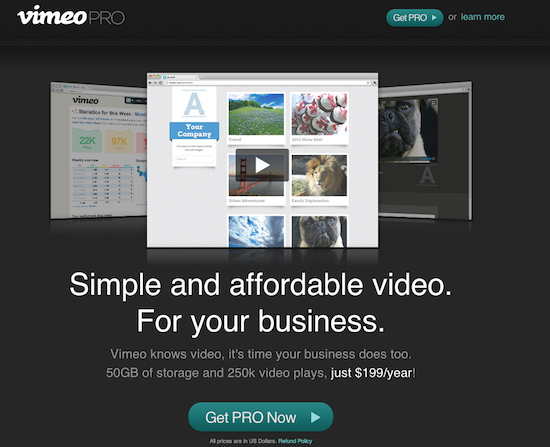 vimeo entreprise Vimeo lance un service d’hébergement vidéo pour la petite entreprise