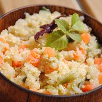 Salade de quinoa, carottes et Fleurs d’oranger