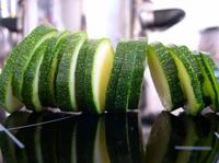 Gratin de courgette aux bleuets