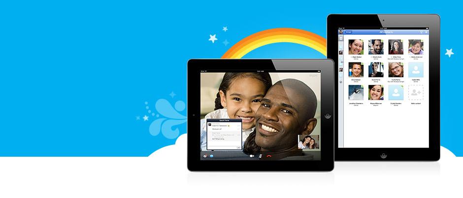 Test de Skype pour iPad