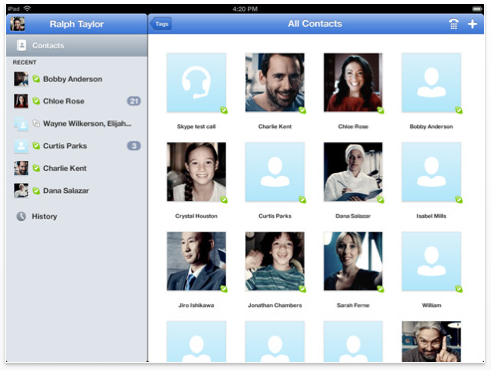 Skype pour iPad disponible sur l’App Store