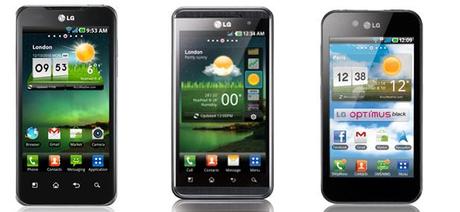 Optimus Optimus Black, 3D, 2X les 3 derniers mobiles de LG