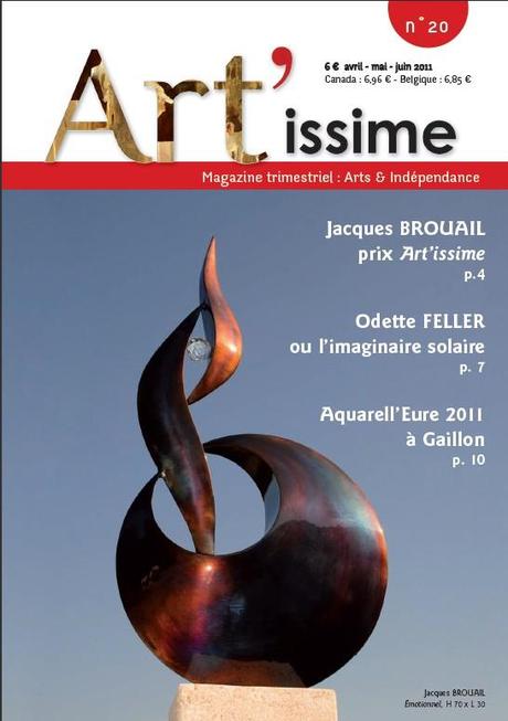 En feuilletant le  numéro 20 du magazine artistique « Art’ issime »