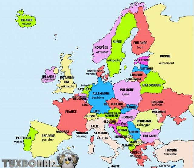Europe Carte Google 640x556 Les cartes selon les suggestions Google