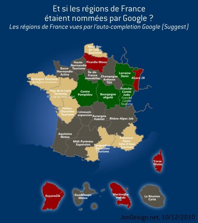 Carte Region France Google 640x720 Les cartes selon les suggestions Google