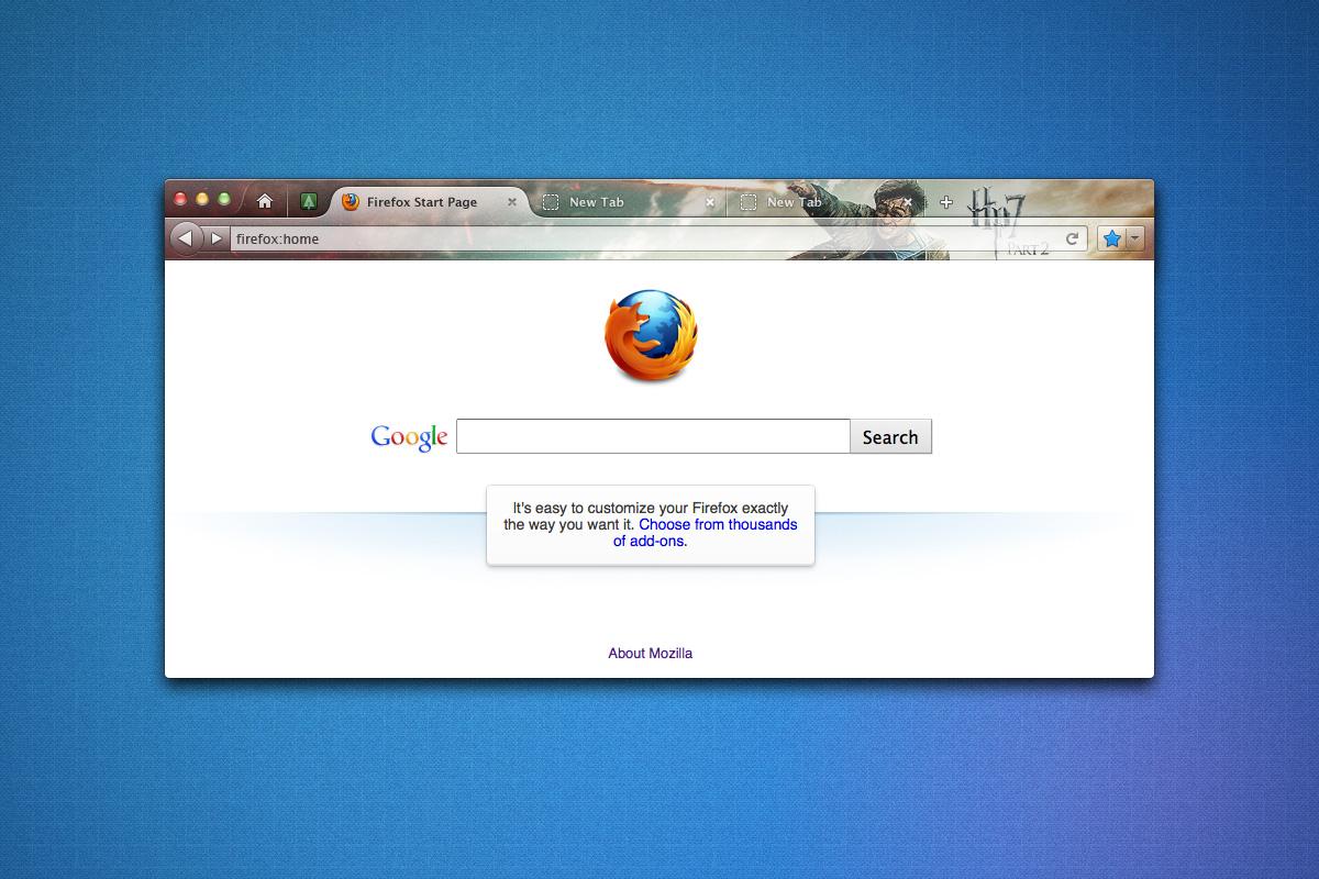 Un concept d’interface Firefox qui copie Chrome