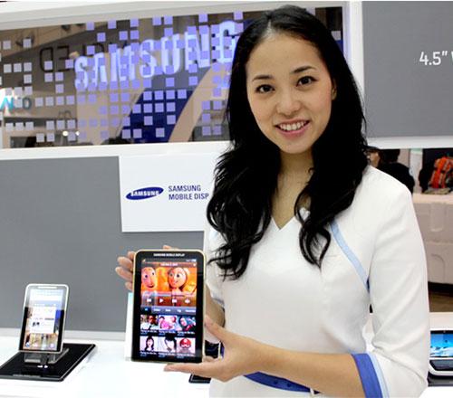 samsung amoled Un écran tactile AMOLED 7 à forte résolution chez Samsung