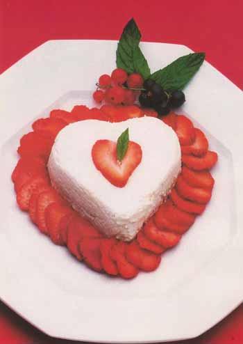 Coeur de crème fraîche à la fraise