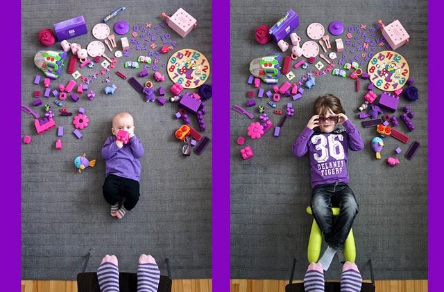 Je vois la vie en violet....