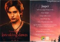 Goodies : cartes descriptives d'Esmé, Emmett et Rosalie