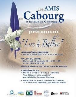 Salon du livre à Cabourg (Calvados).