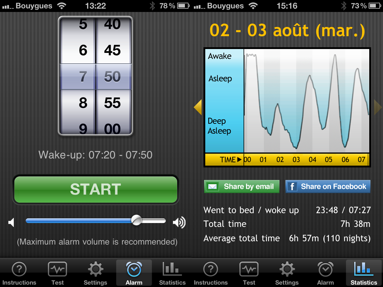 Sleep Cycle alarm clock : Une application qui vous permettra de vous réveiller en forme!