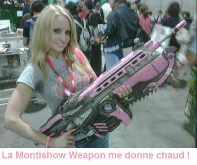Montishow Weapon, la mitraillette officielle du Montishow. Cours l'acheter !