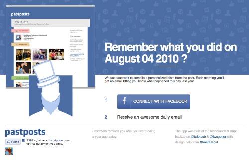 PastPosts : souvenez-vous, il y a un an, sur Facebook