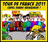 Tour de france 2011 Cadel Evans dessin sblesniper 700