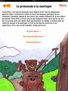 Livre-jeu pour enfants sur iPad Livre-jeu pour enfants sur iPad