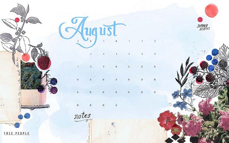 August Calendar