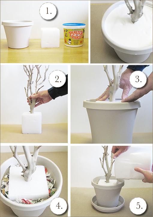 DIY: l’arbre souvenir ou bien l’arbre pour centre de table