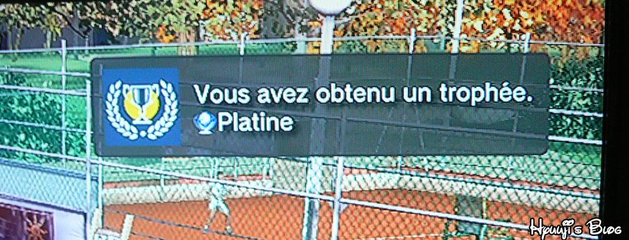 [Jeux Vidéo] Trophée de platine n°14 : Top Spin 4