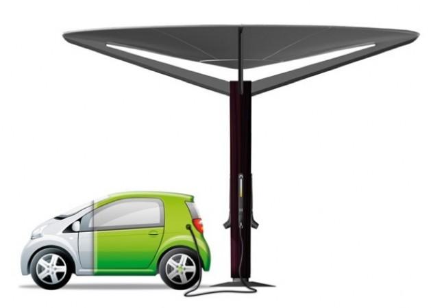 SunTree, une solution de recharge électrique design