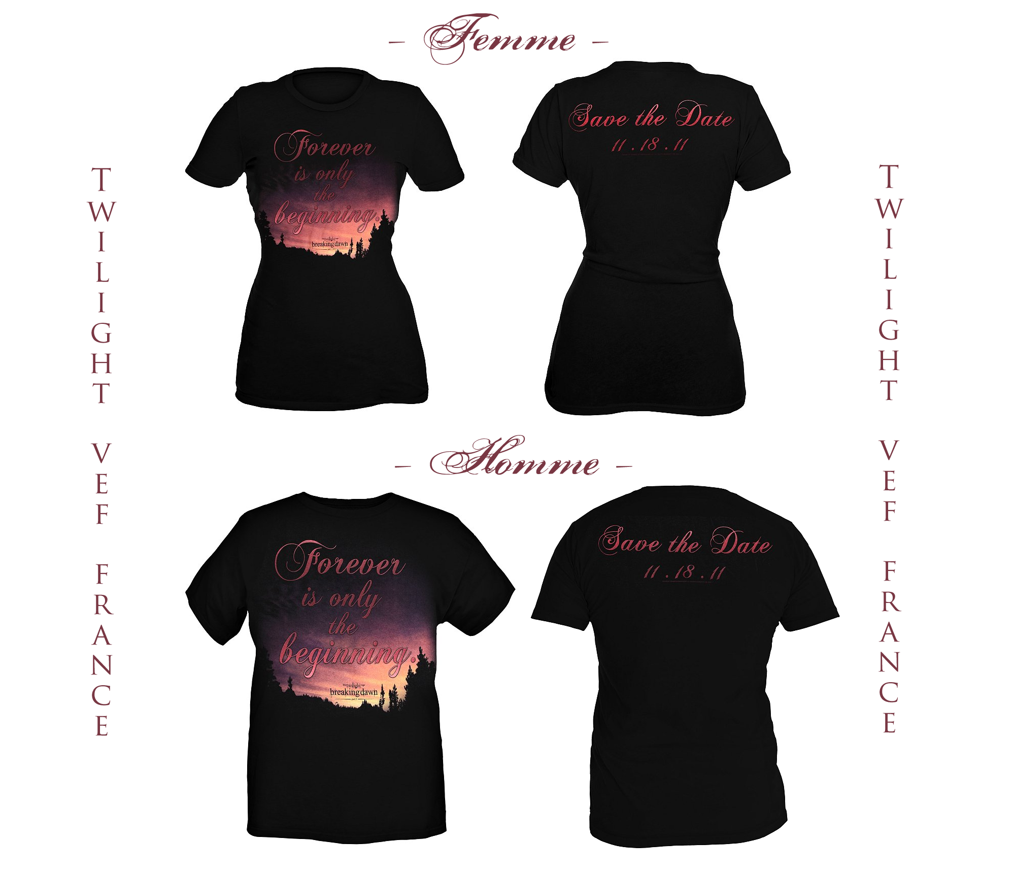 Découvrez le premier t-shirt aux couleurs de Breaking Dawn