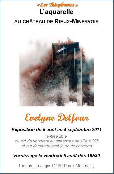 Evelyne Delfour, aquarelliste,  expose dans le Minervois