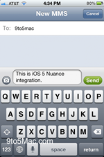 ios5 speech to text 