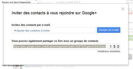 invitation google+ rejoindre inscription