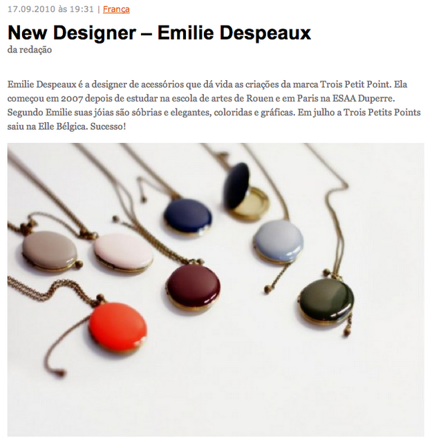 3 Petits Points bijoux