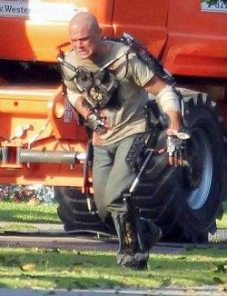 Photos : Matt Damon sur le tournage de Elysium
